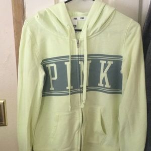 PINK zip up hoodie